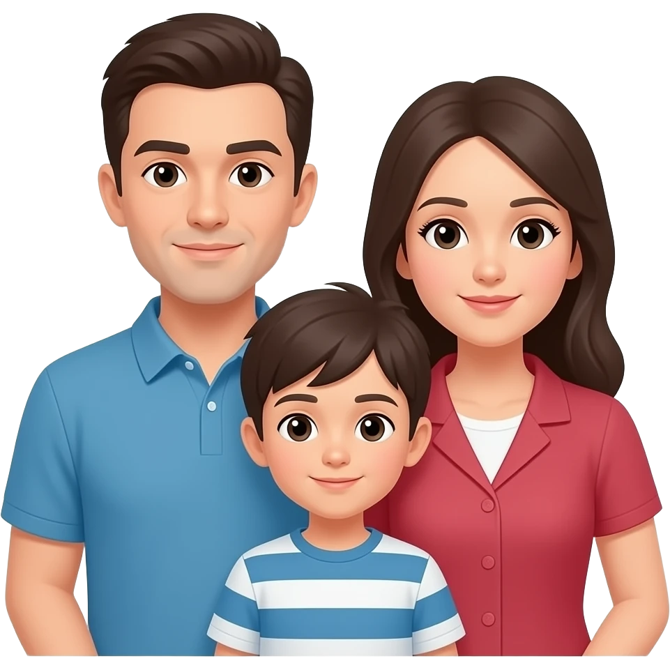 아이가 있는 가정, 인물 단순화 emoji