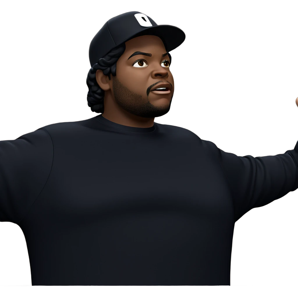 meme man in black attire emoji