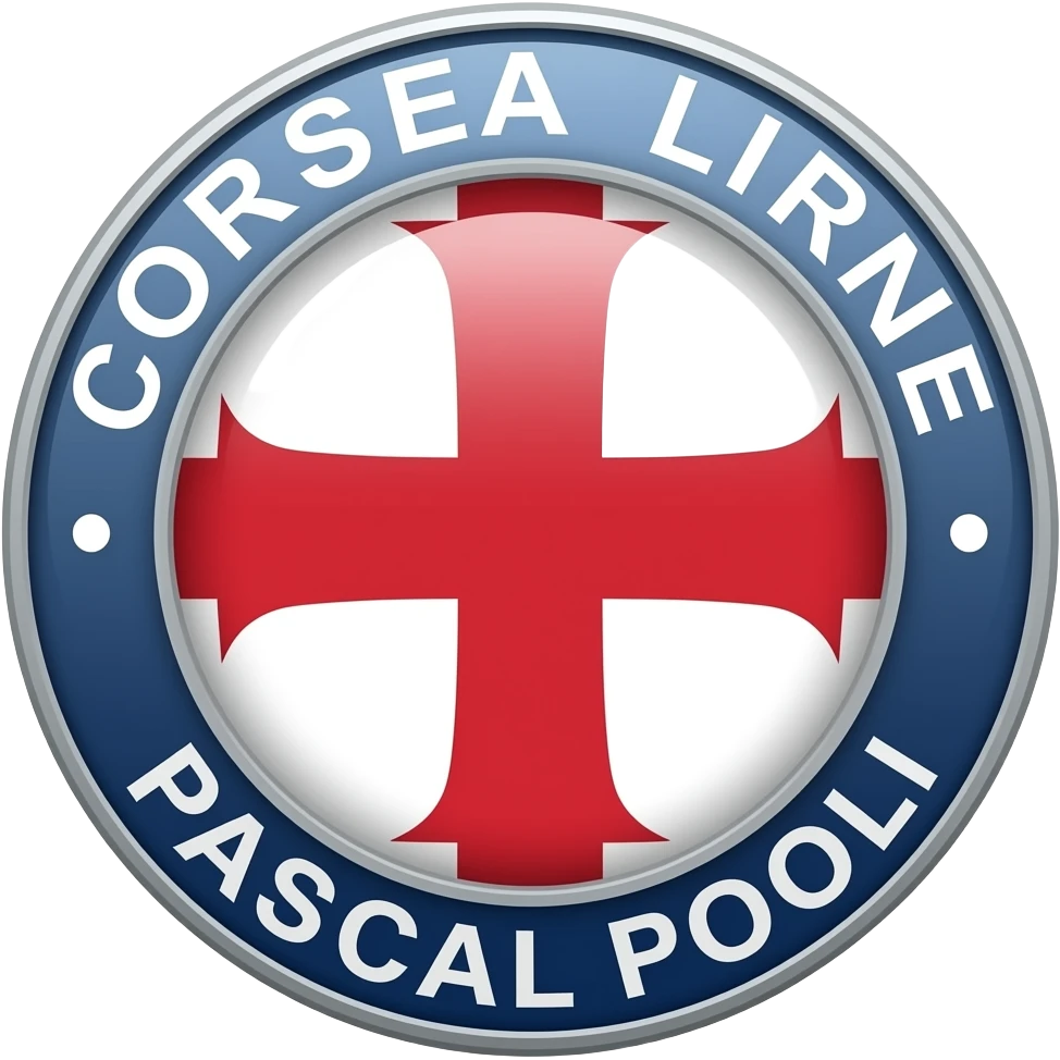 Ferry Corsica linea pascal Paoli rouge et blanc logo corse emoji