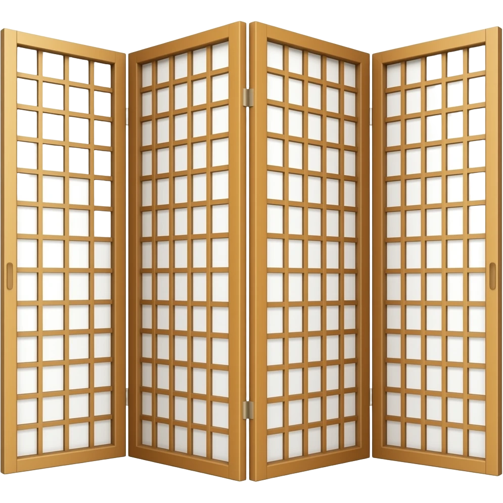 folding wood screen emoji