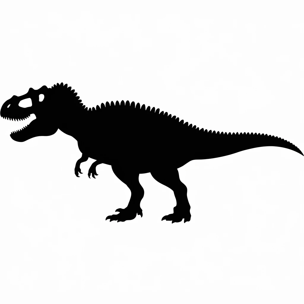 Tyrannosaurus icon black silhouette emoji