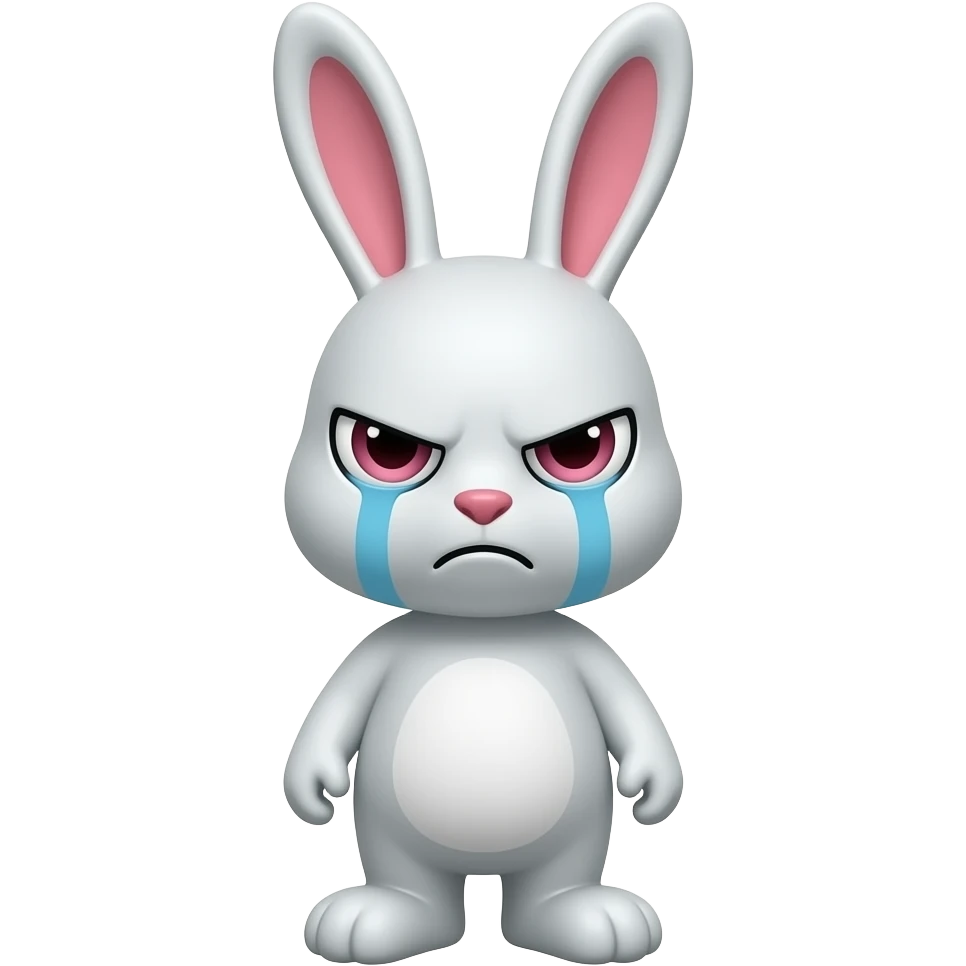 evil bunny sad emoji