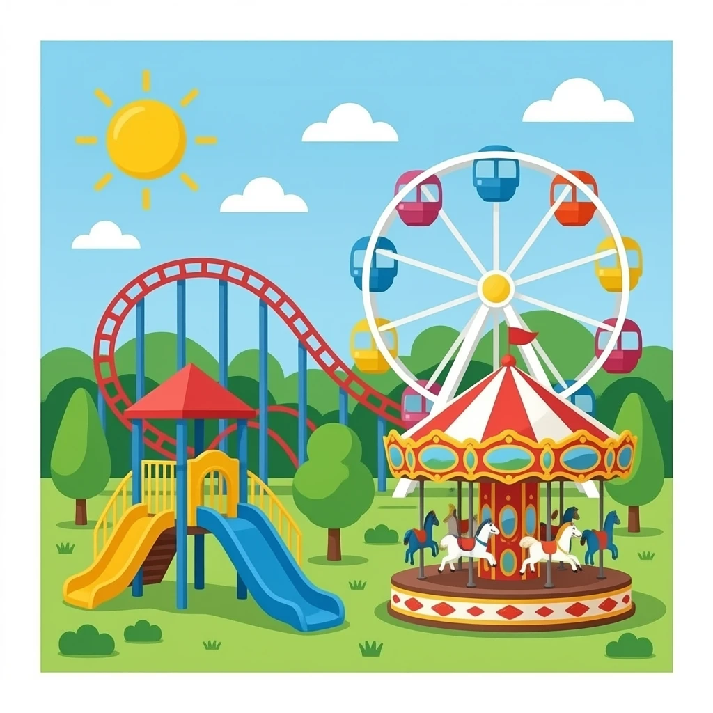 🛝🎠🎡🎢 emoji