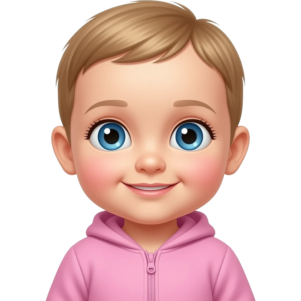 Cute baby Girl emoji