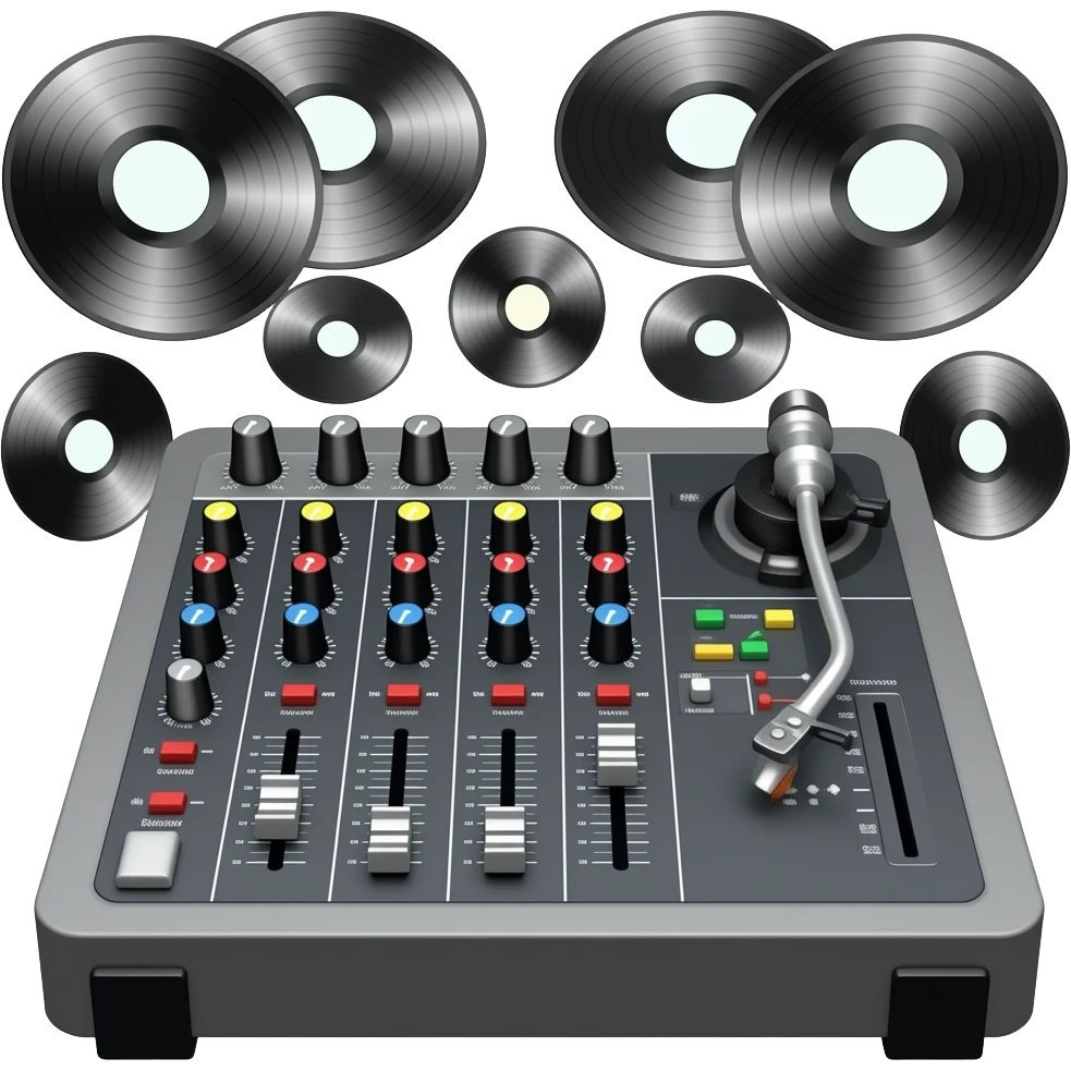 Errreh-errreh one mixin on turntable emoji