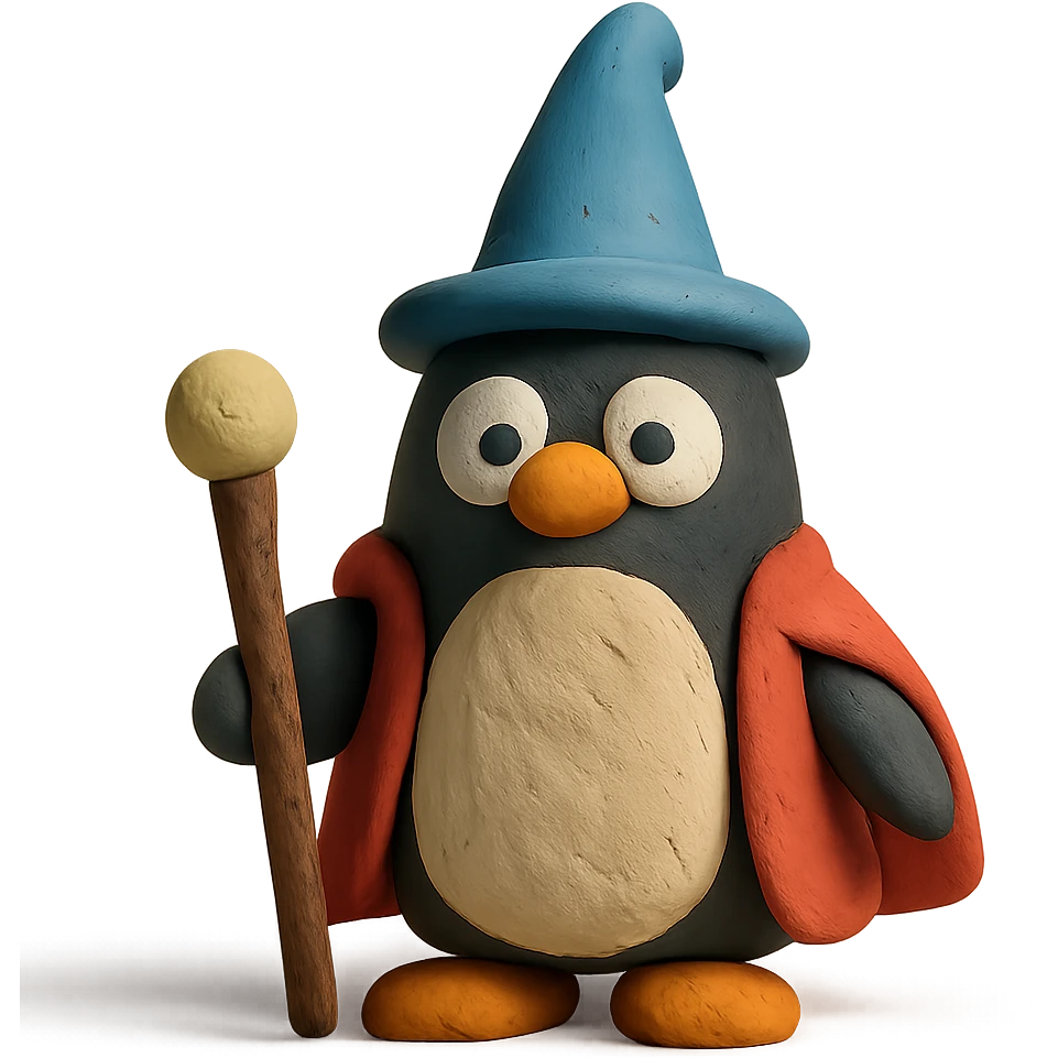 penguin wizard emoji