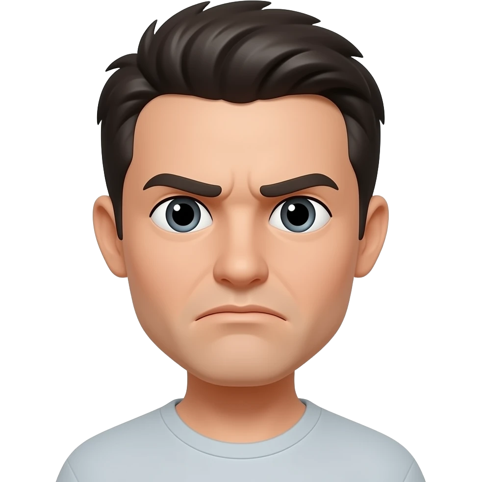 Upside frowning face emoji