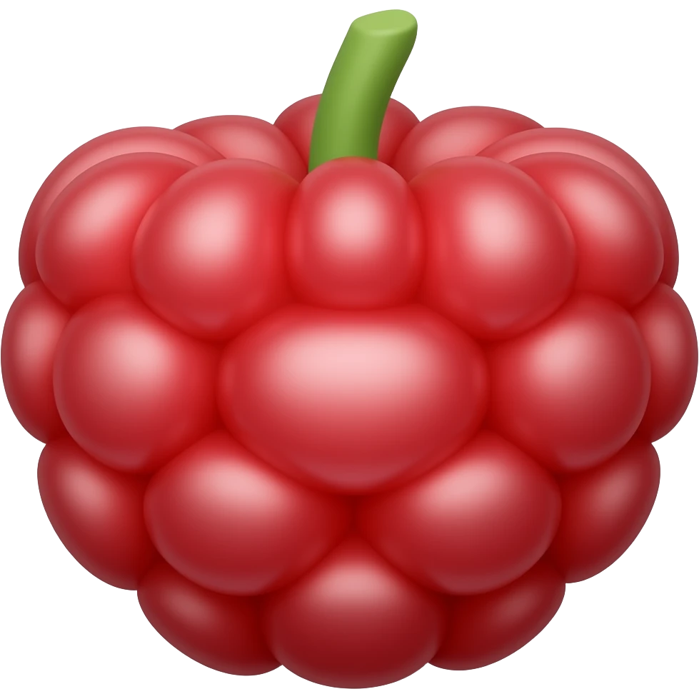 Raspberry emoji iOS style emoji