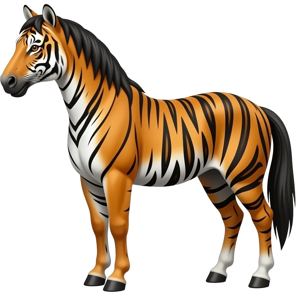 tiger striped horse emoji