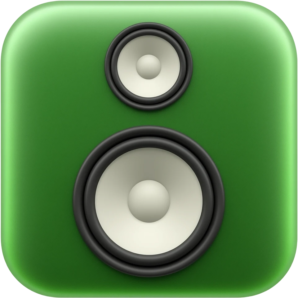 speakers green emoji