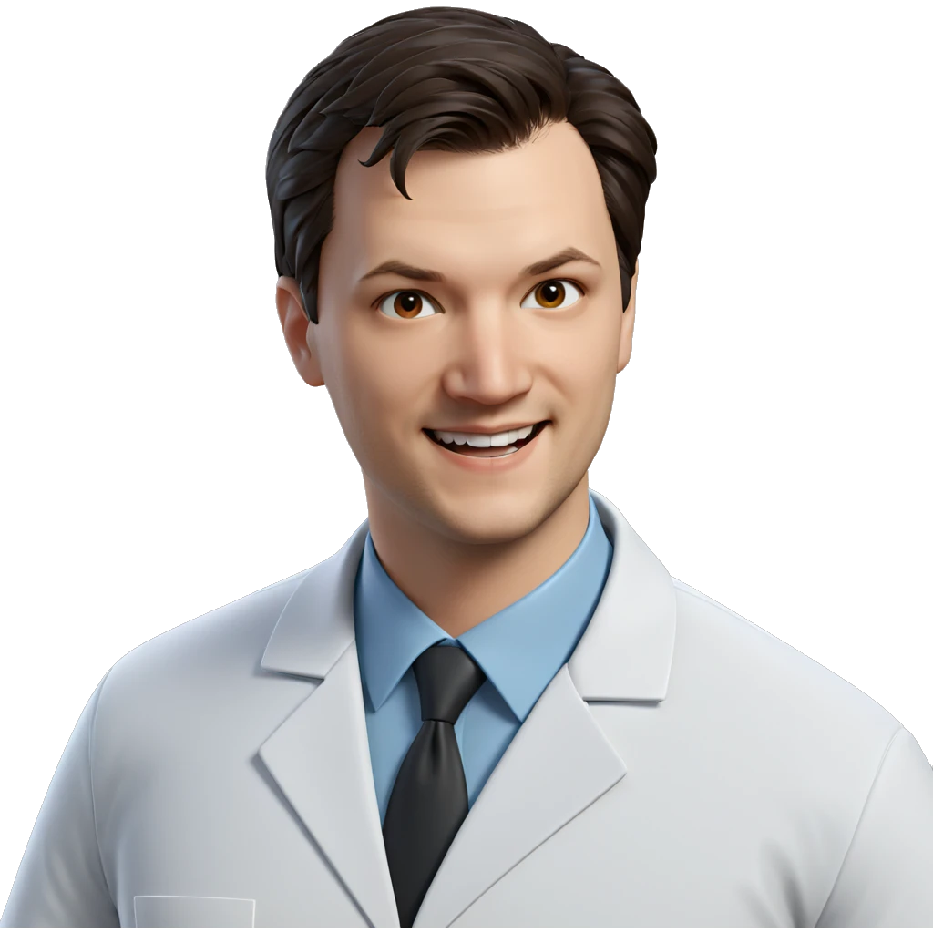 smiling doctor in labcoat emoji