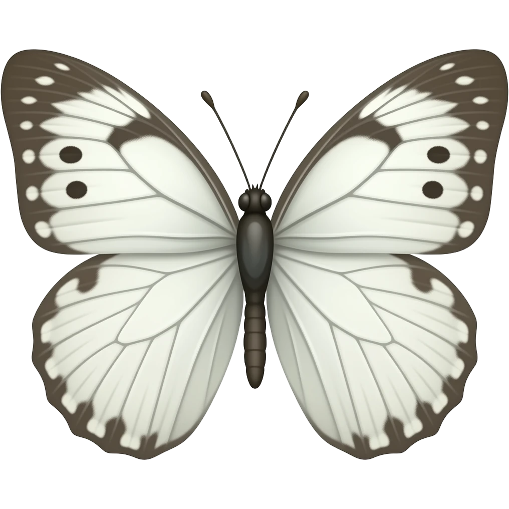 Borboleta branca emoji emoji