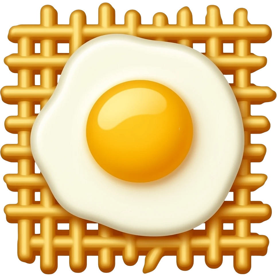 fried egg on hashbrown emoji