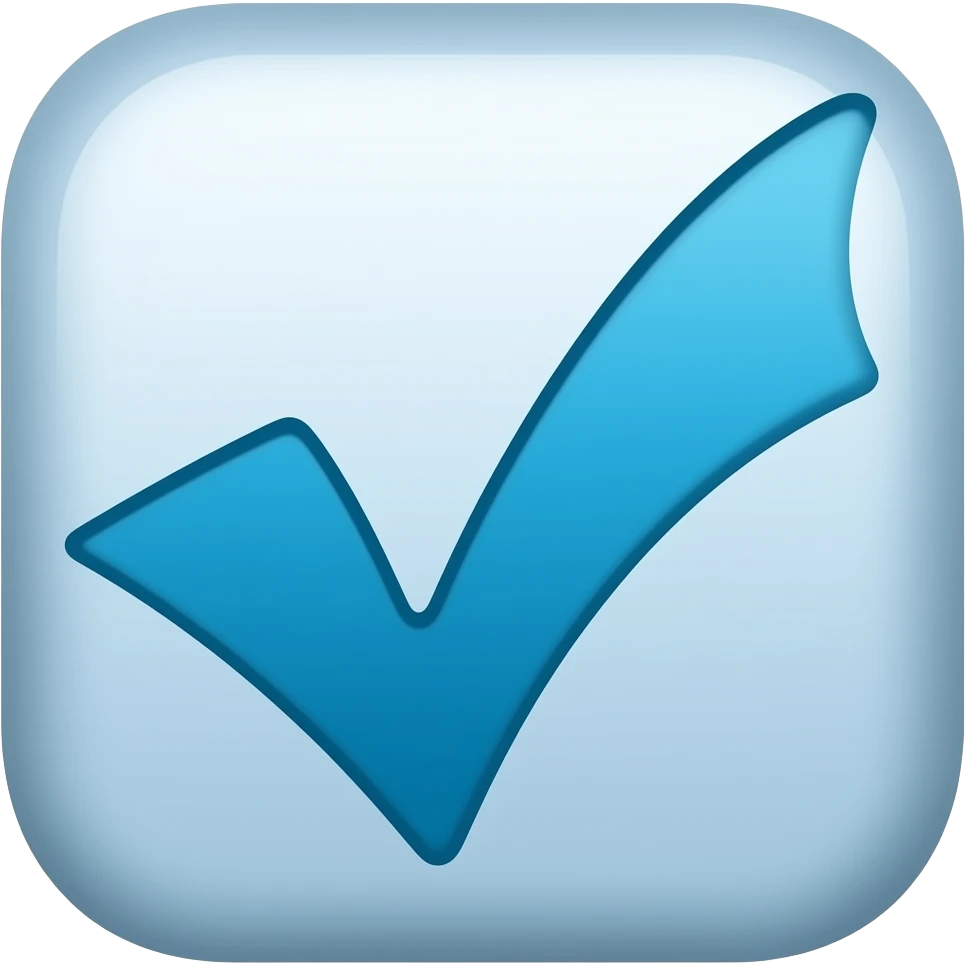 Blue Checkmark emoji