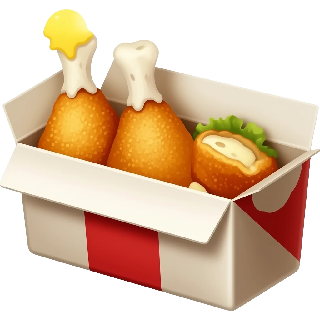 Chicken nuggets in a box emoji