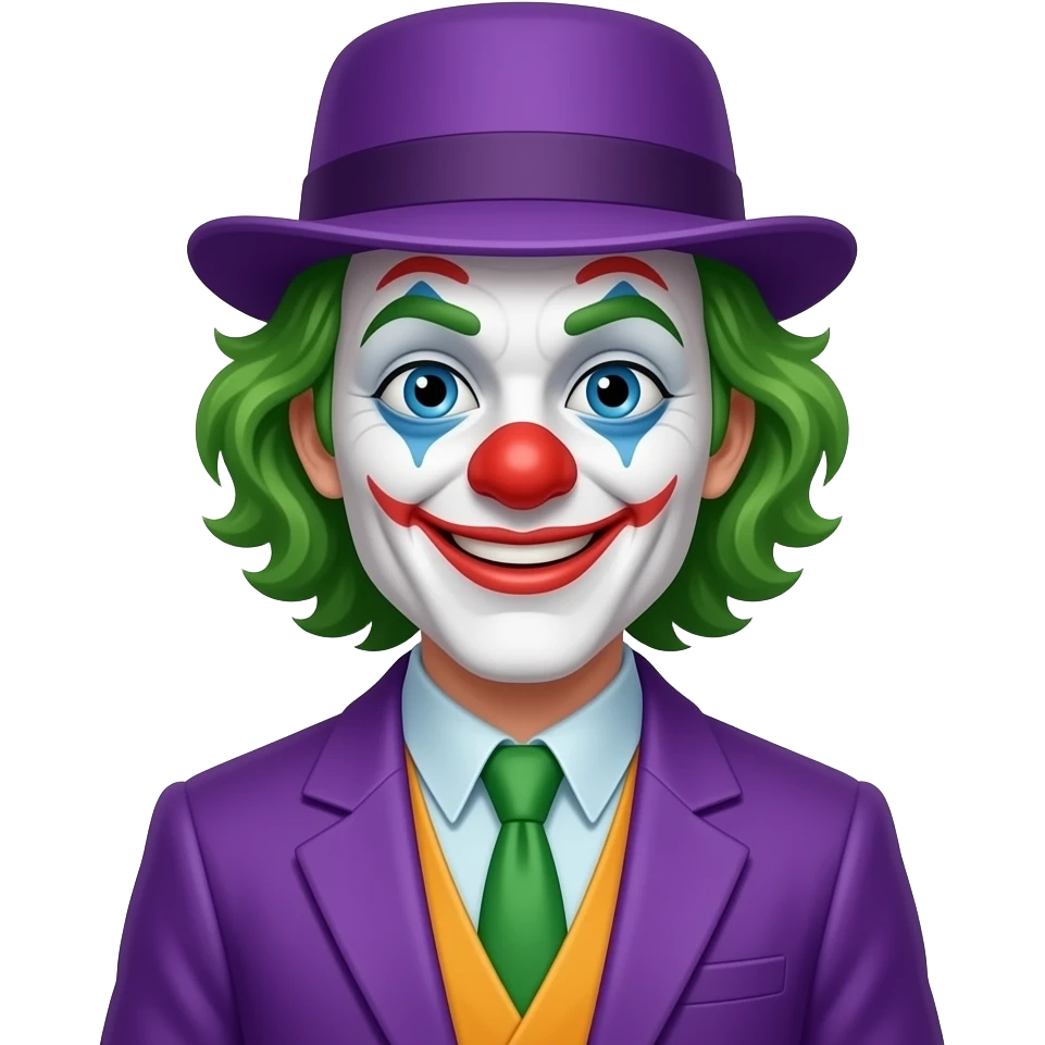 clown in purple costume emoji