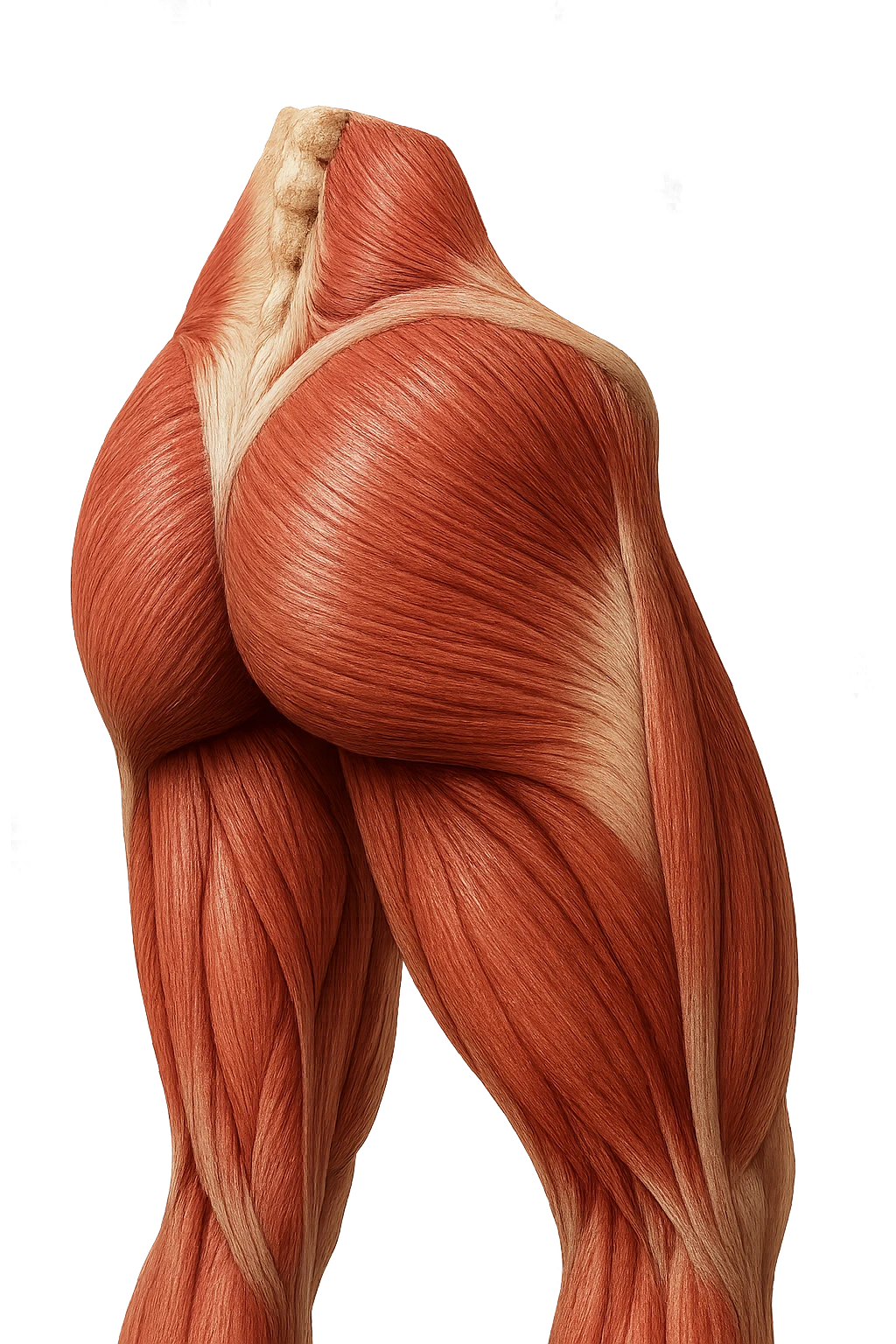 muscolo umano porzione anatomica dei glutei iperrealistico emoji