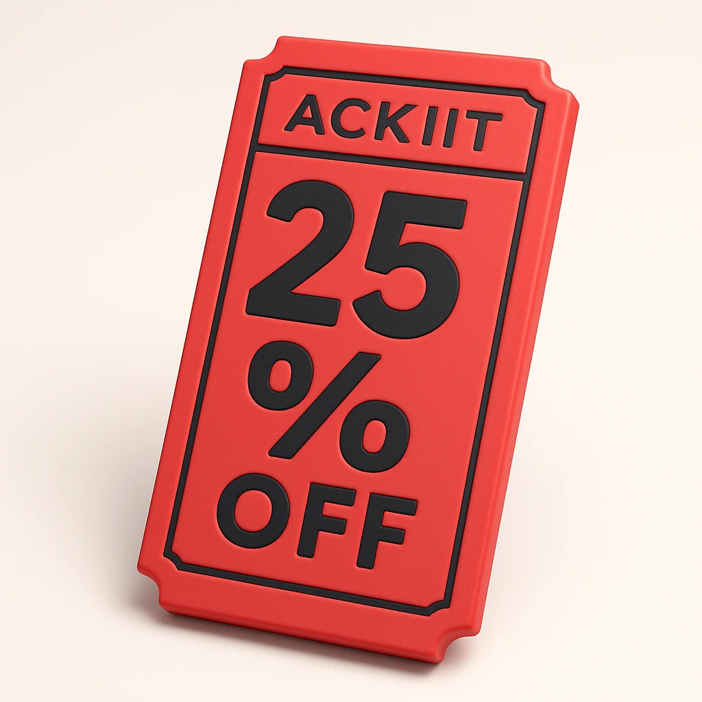25% off discount ticket, 3d-emoji style, more detailed emoji
