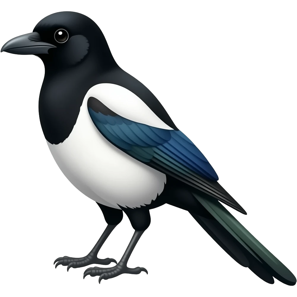 Magpie emoji