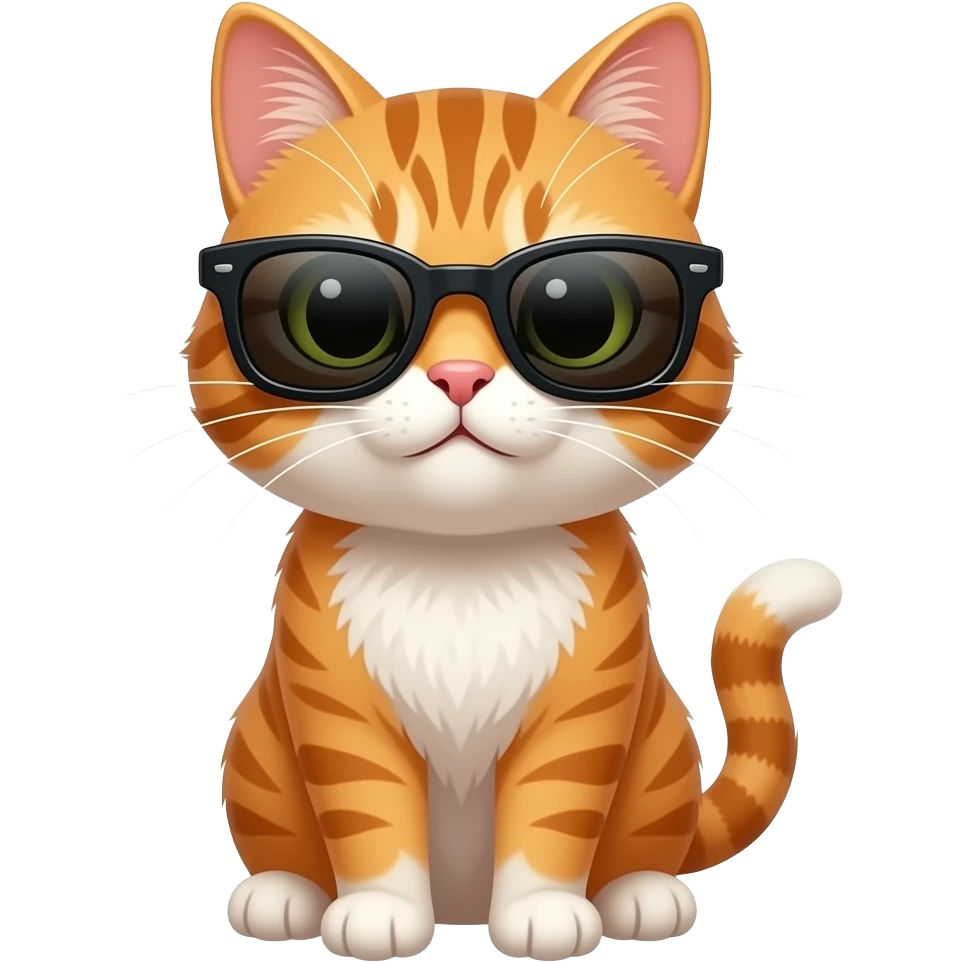 Cat wearing sunglasses emoji