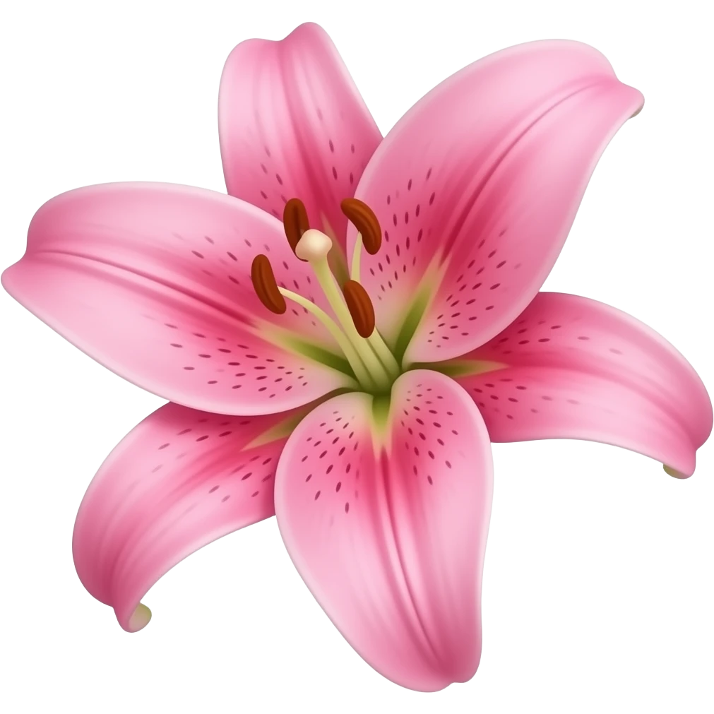 pink lily emoji
