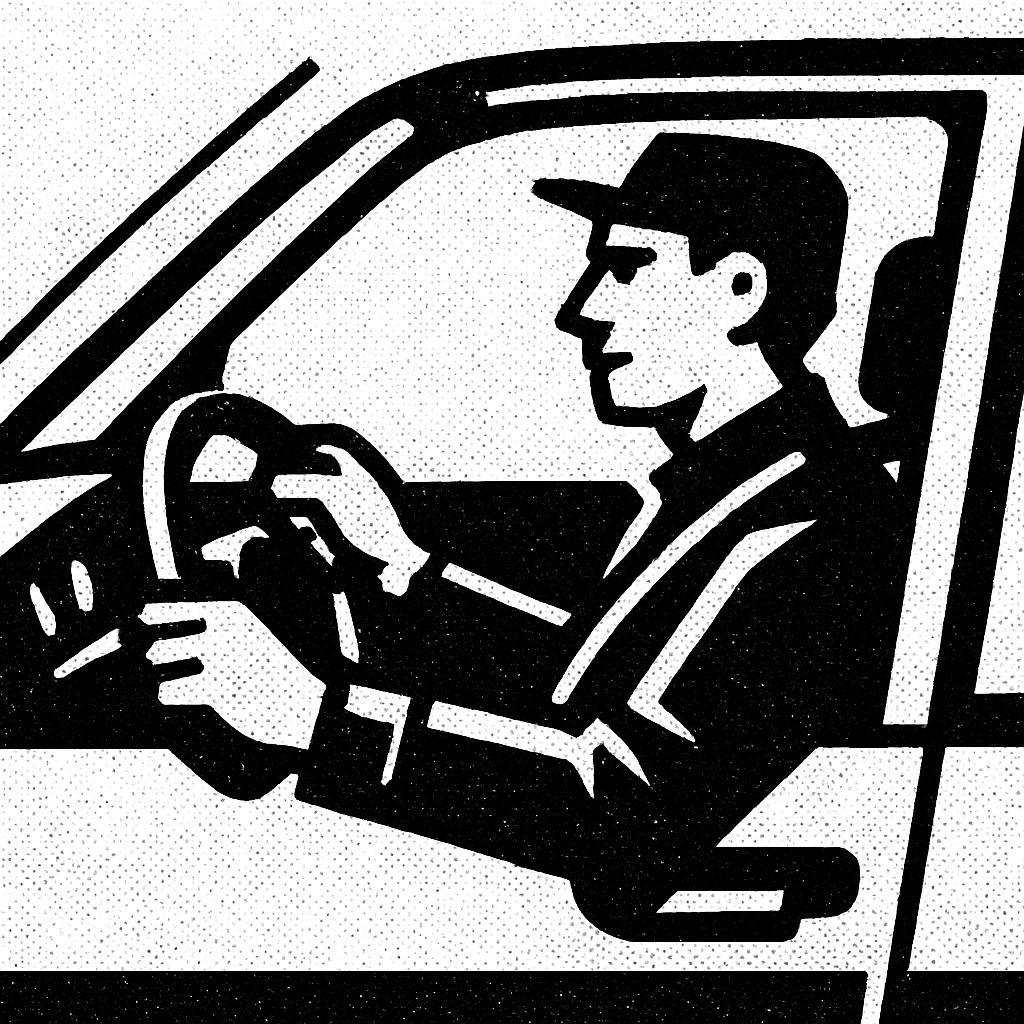 person driving a car emoji