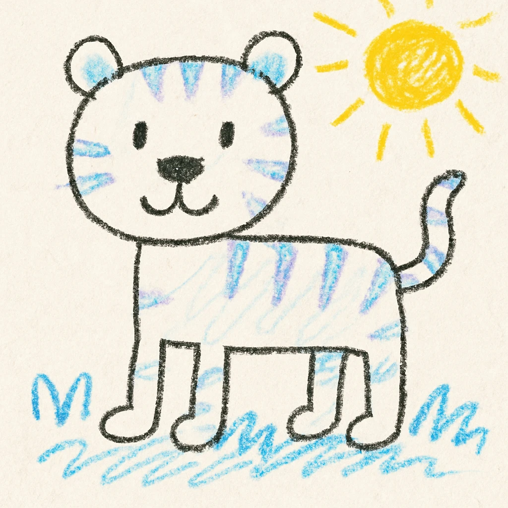 White Tiger emoji