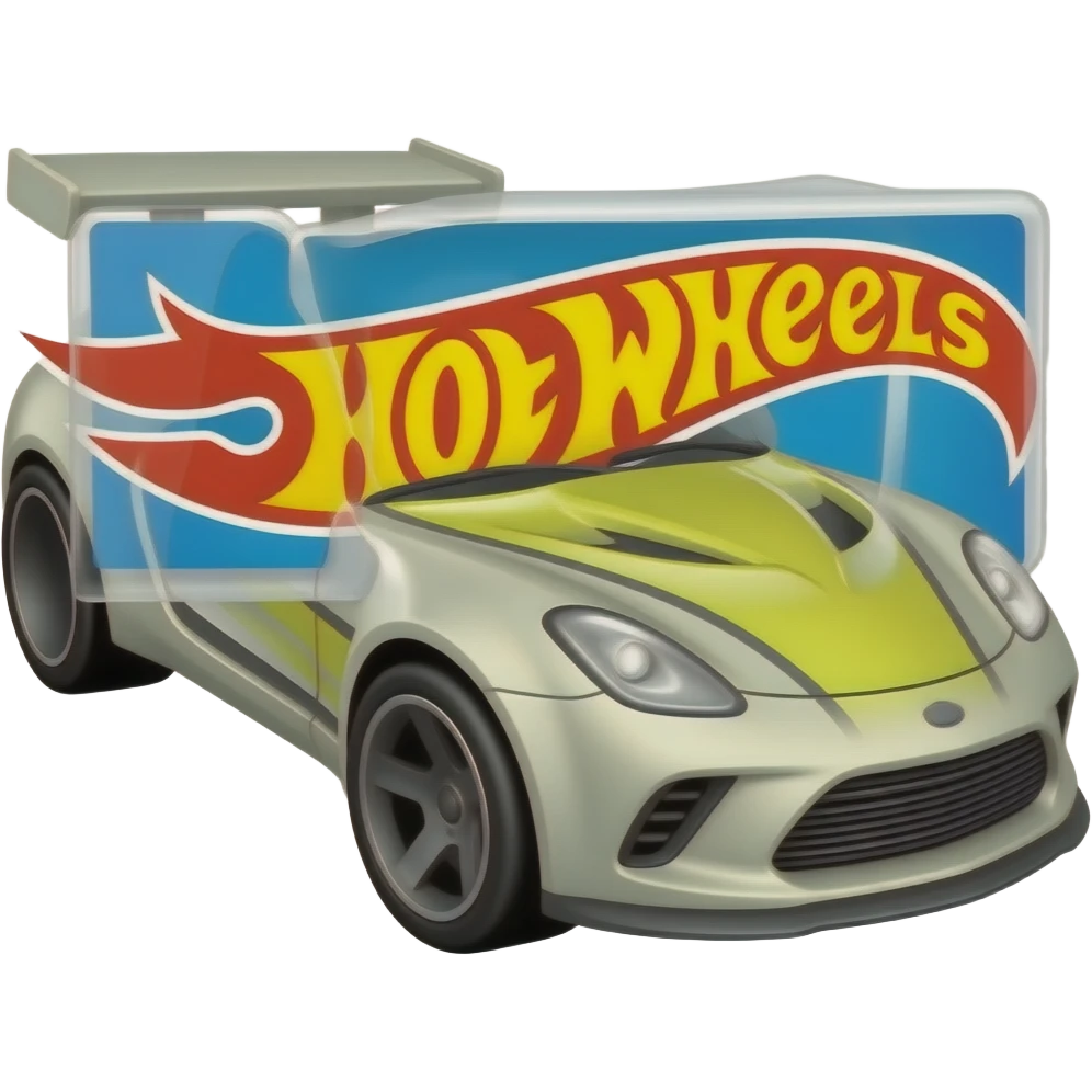 Hot wheels car without the hotwheel logo/ emoji