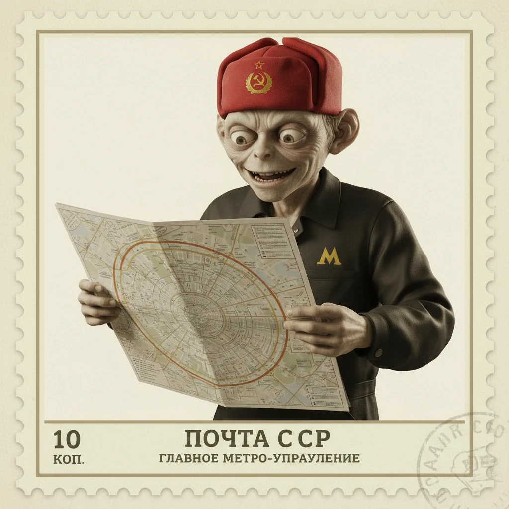 Марка на которой изображен персонаж со второго фото

Стиль марки такой же, как на первом фото emoji