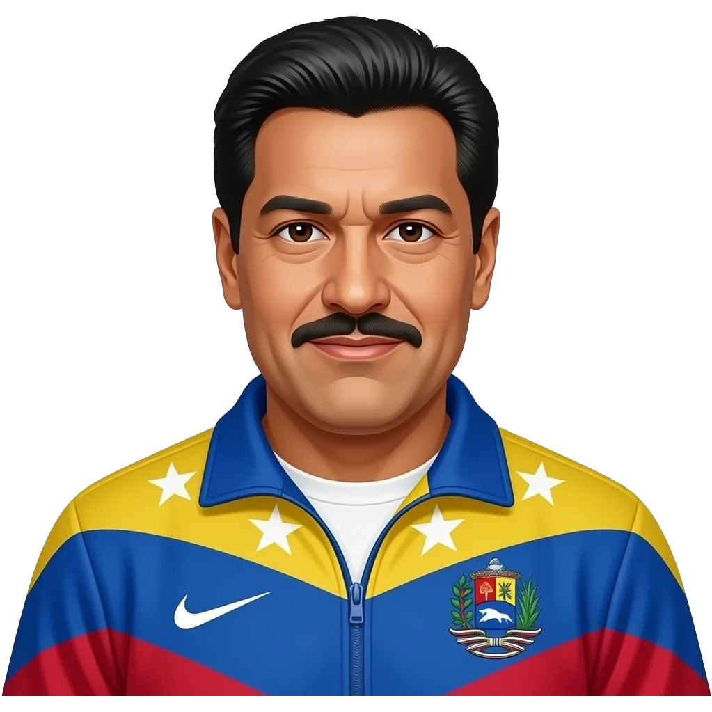 nicolas maduro con chandal nike emoji