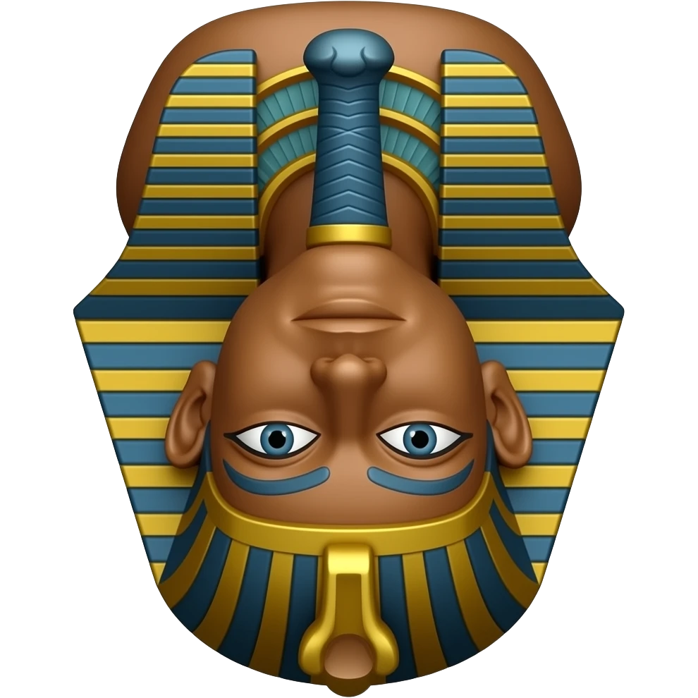 amon ra st brown upside down emoji