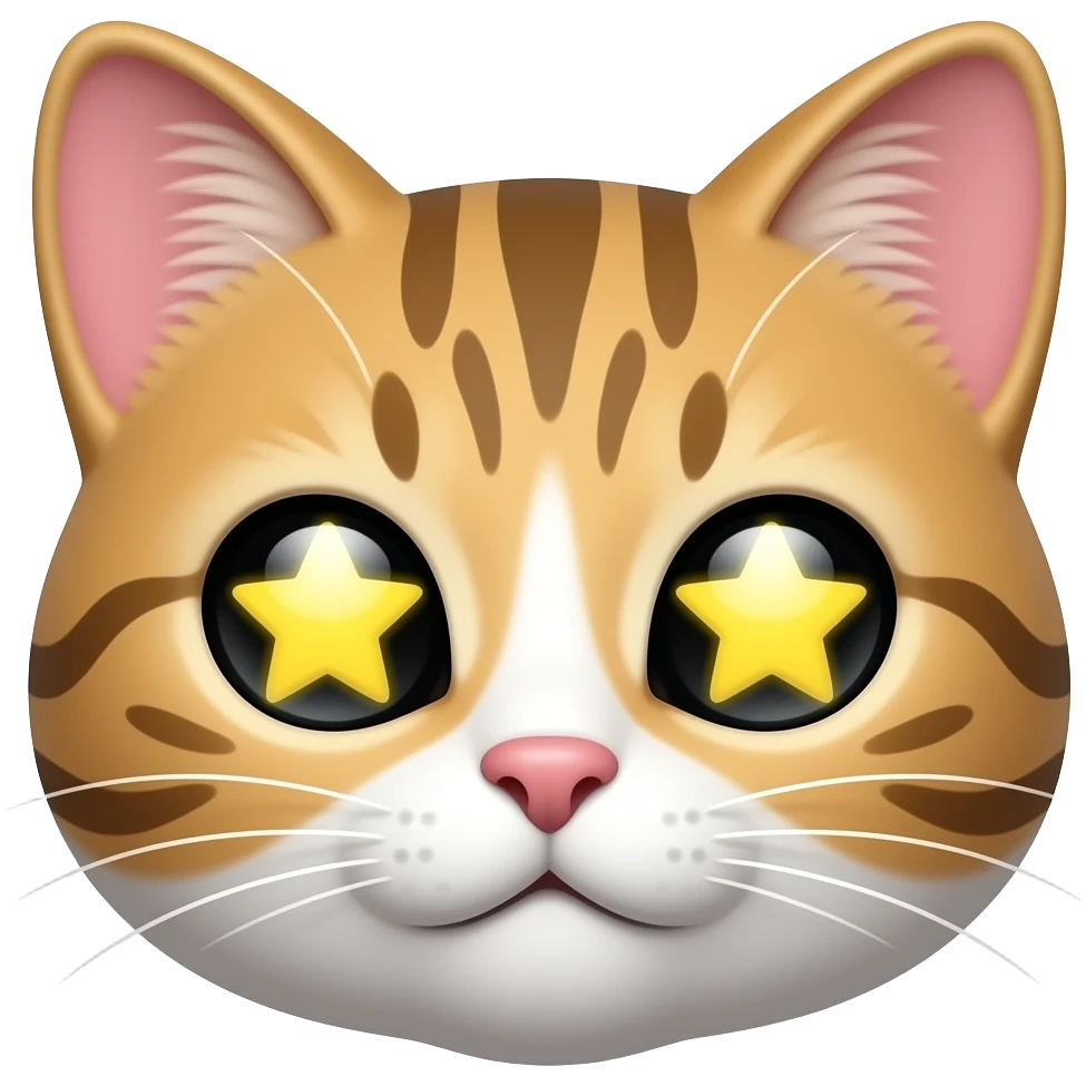 😼 con ojos de estrella emoji