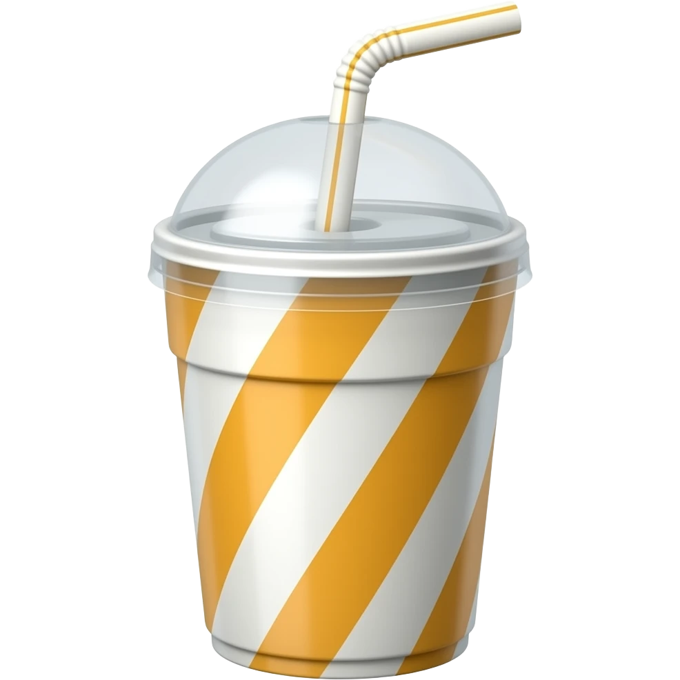 Mega huge cup with sraw emoji