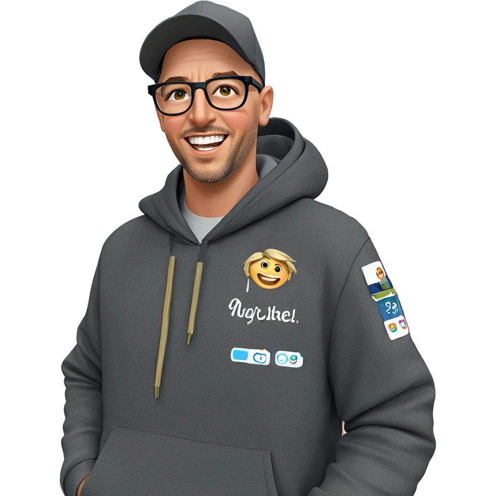 smiling boy in outdoor setting emoji