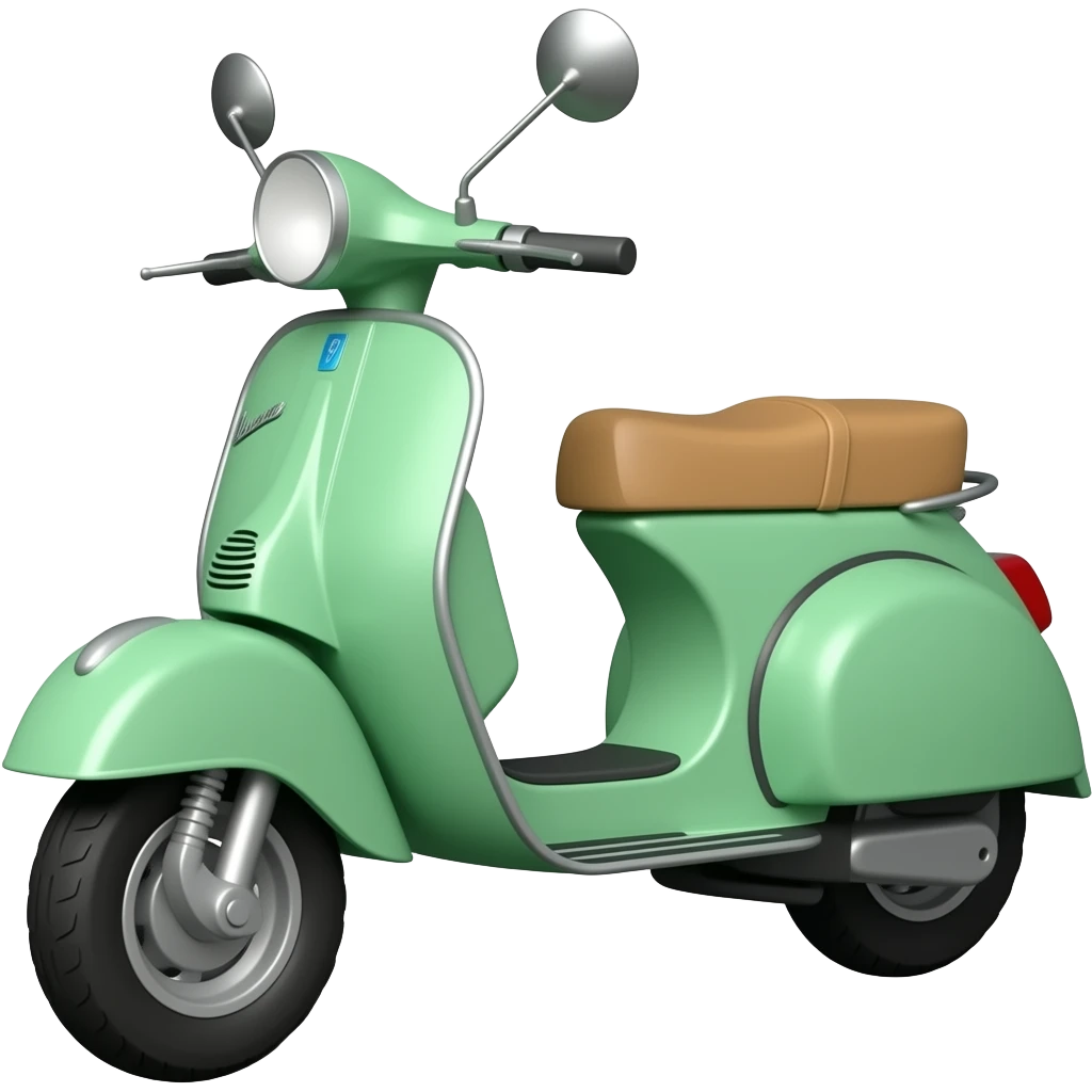 vespa green pastel color emoji