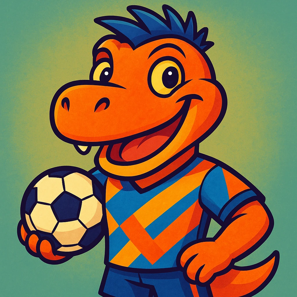A soccer player in Bufo style with different colors emoji