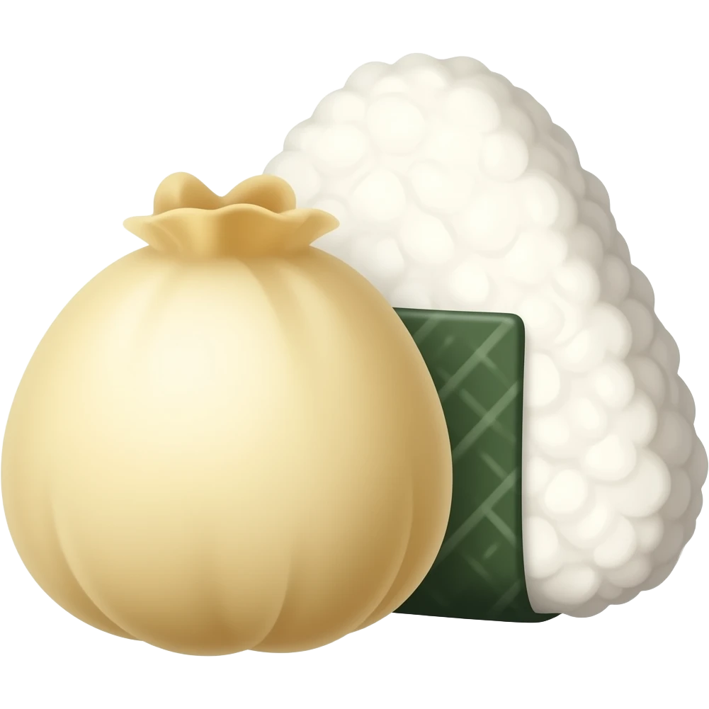 Dango and onigiri emoji