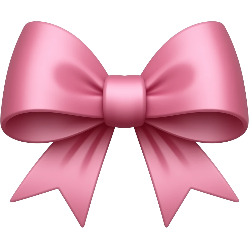 pink  bow emoji