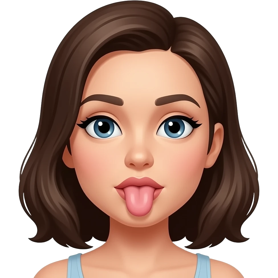 Woman sucking dick emoji