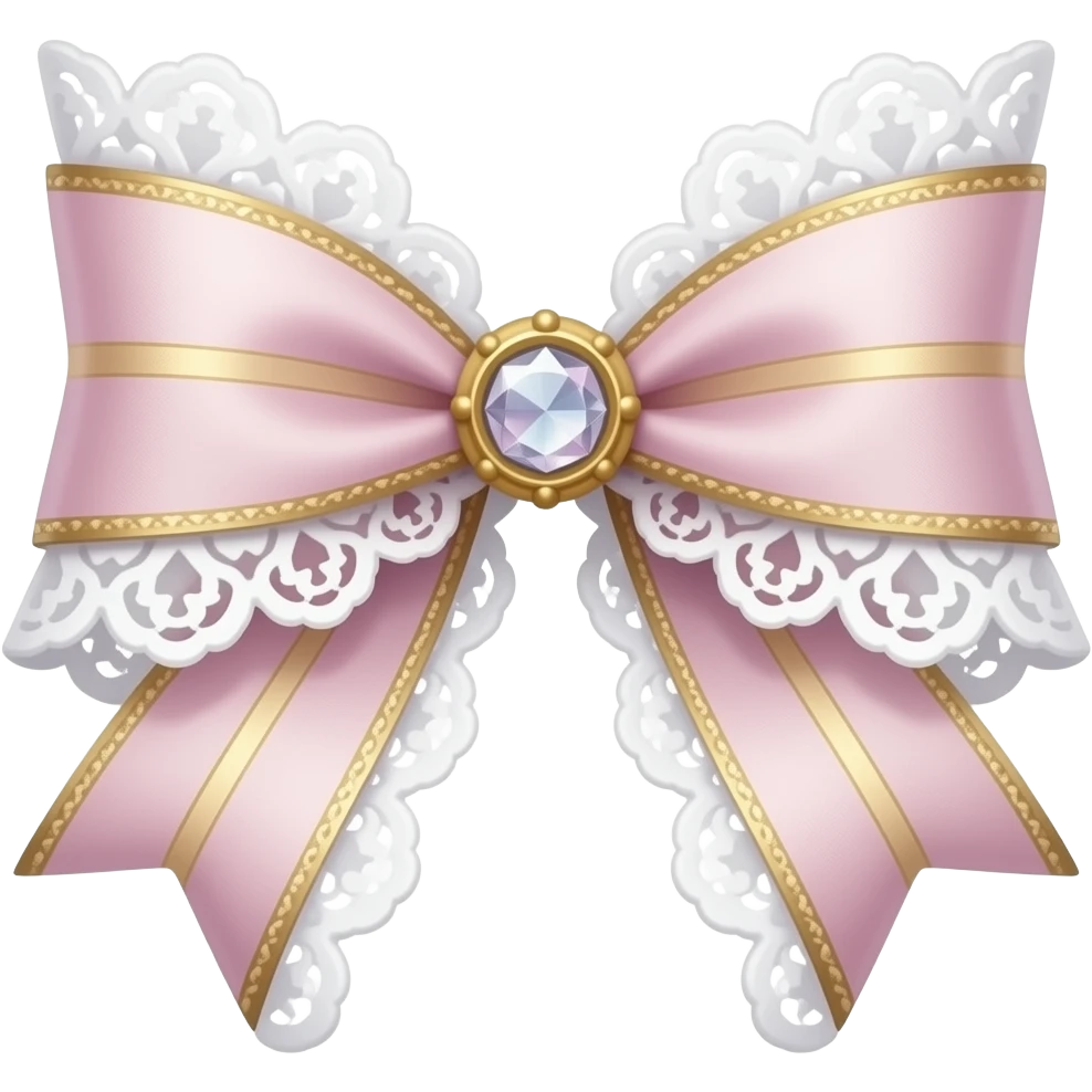 Coquette bow that looks like it came out of a fairy tale emoji