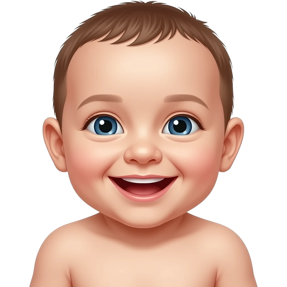 laughing newborn baby emoji