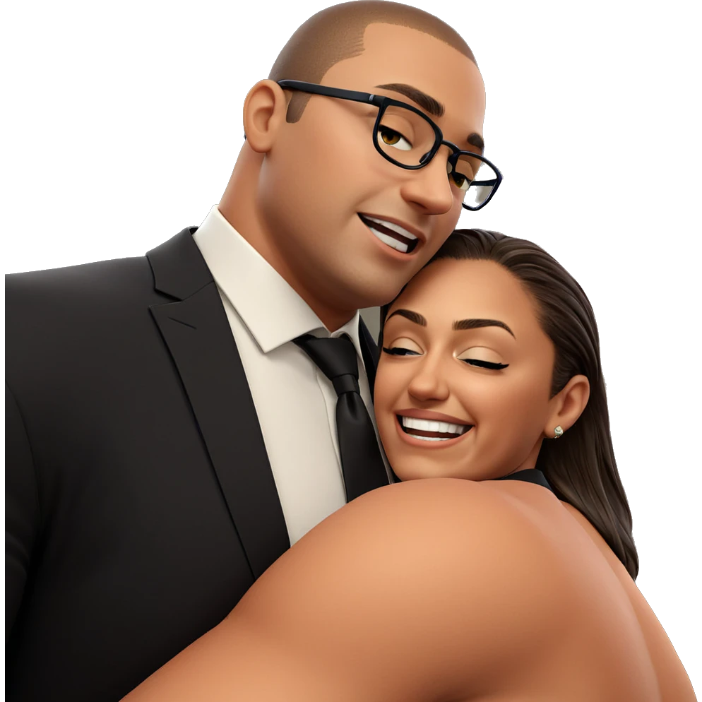 boys in formal embrace emoji