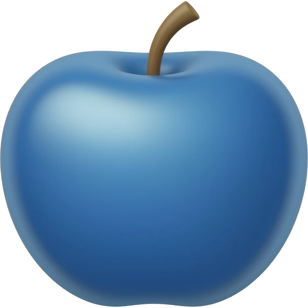 blue apples emoji