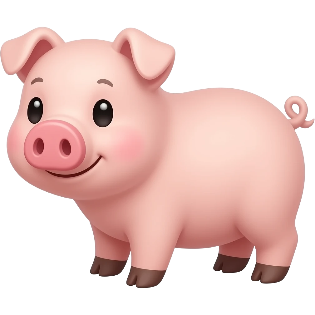 Cartoon piglet emoji