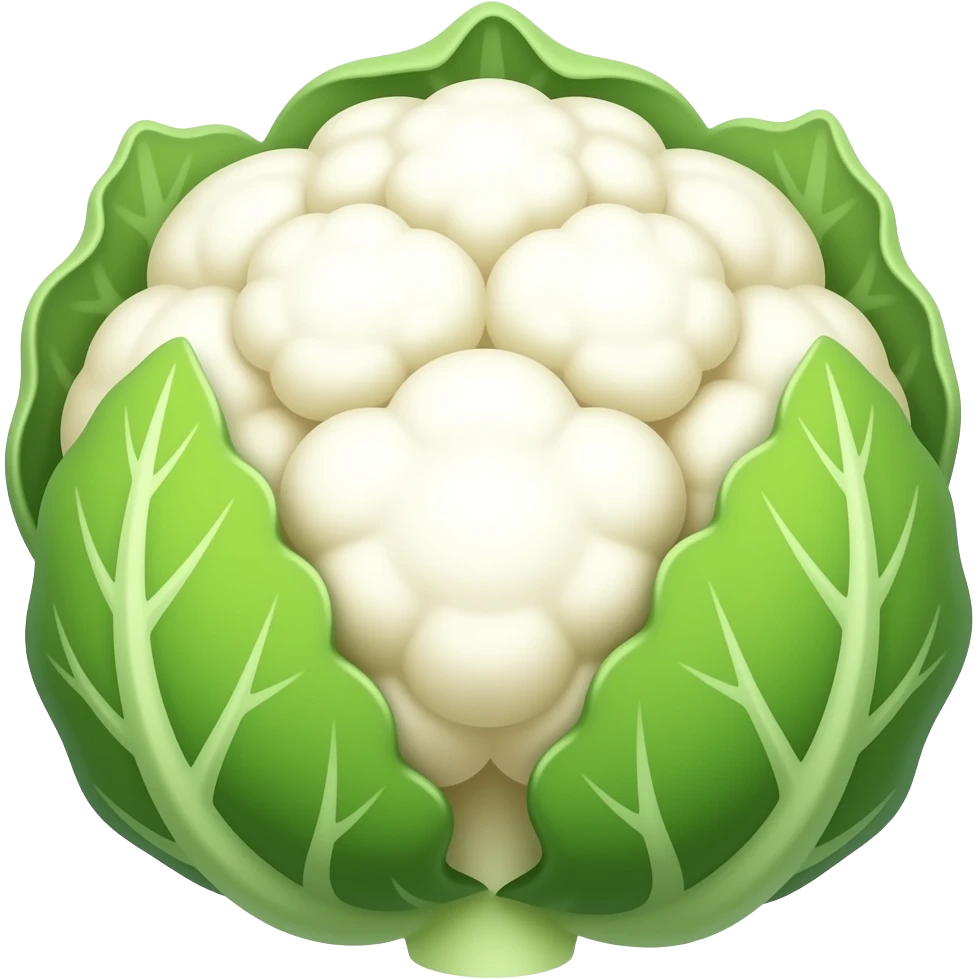 white cauliflower emoji
