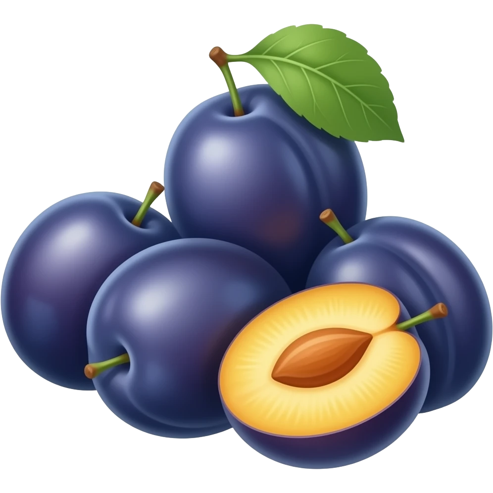 Plums emoji
