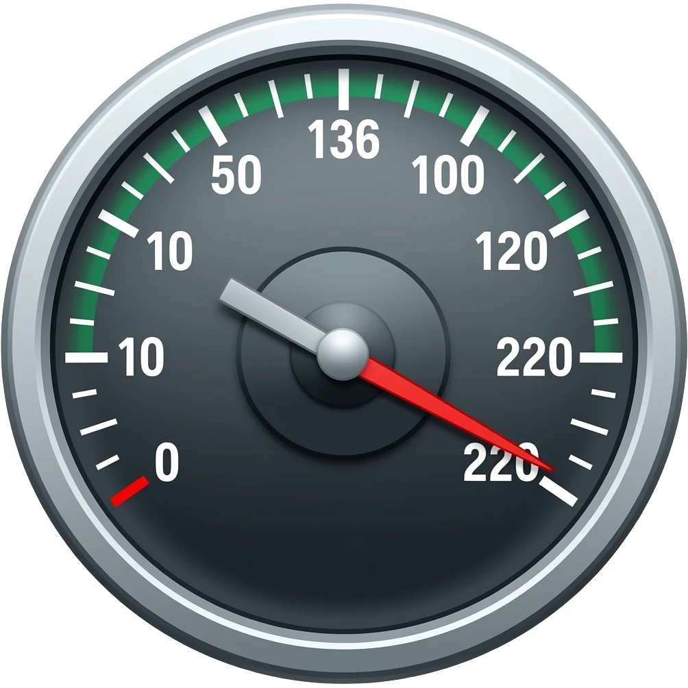 digital  modern speedometer emoji