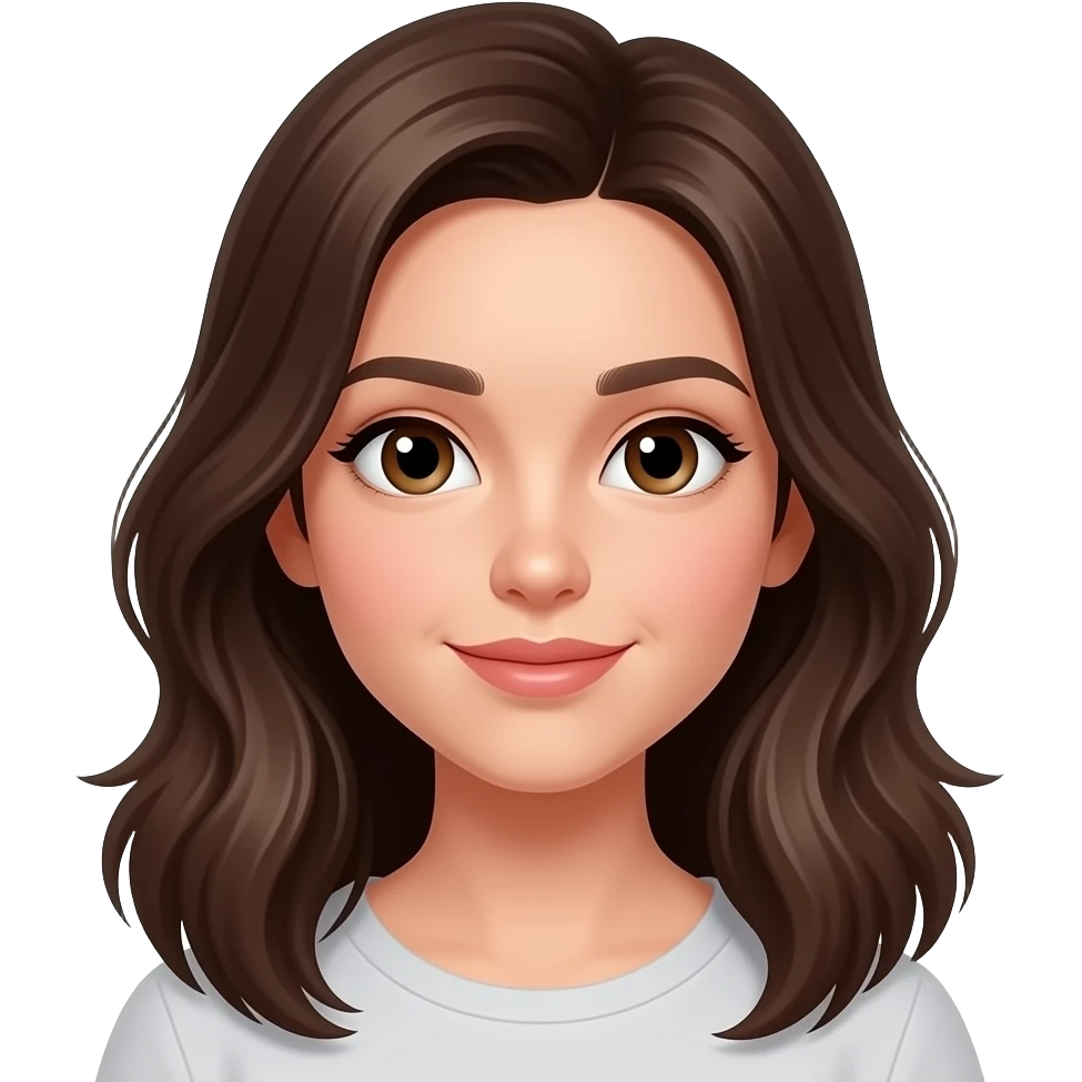 brunette girl emoji