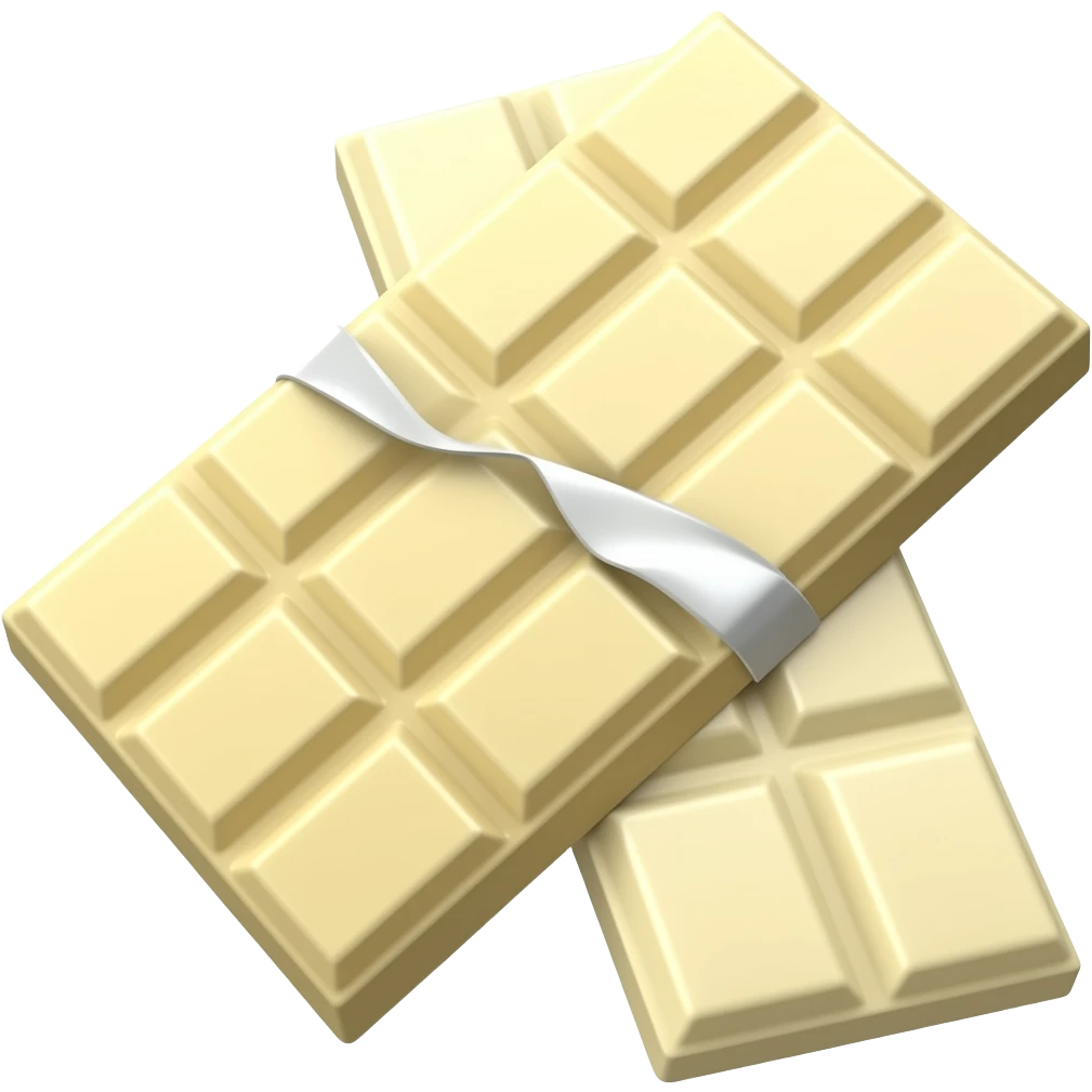 Emoj chocolate branco emoji