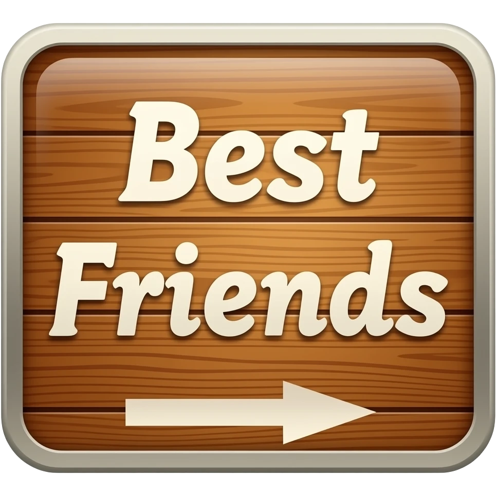 VERTICAL SIGN  BEST FRIENDS emoji